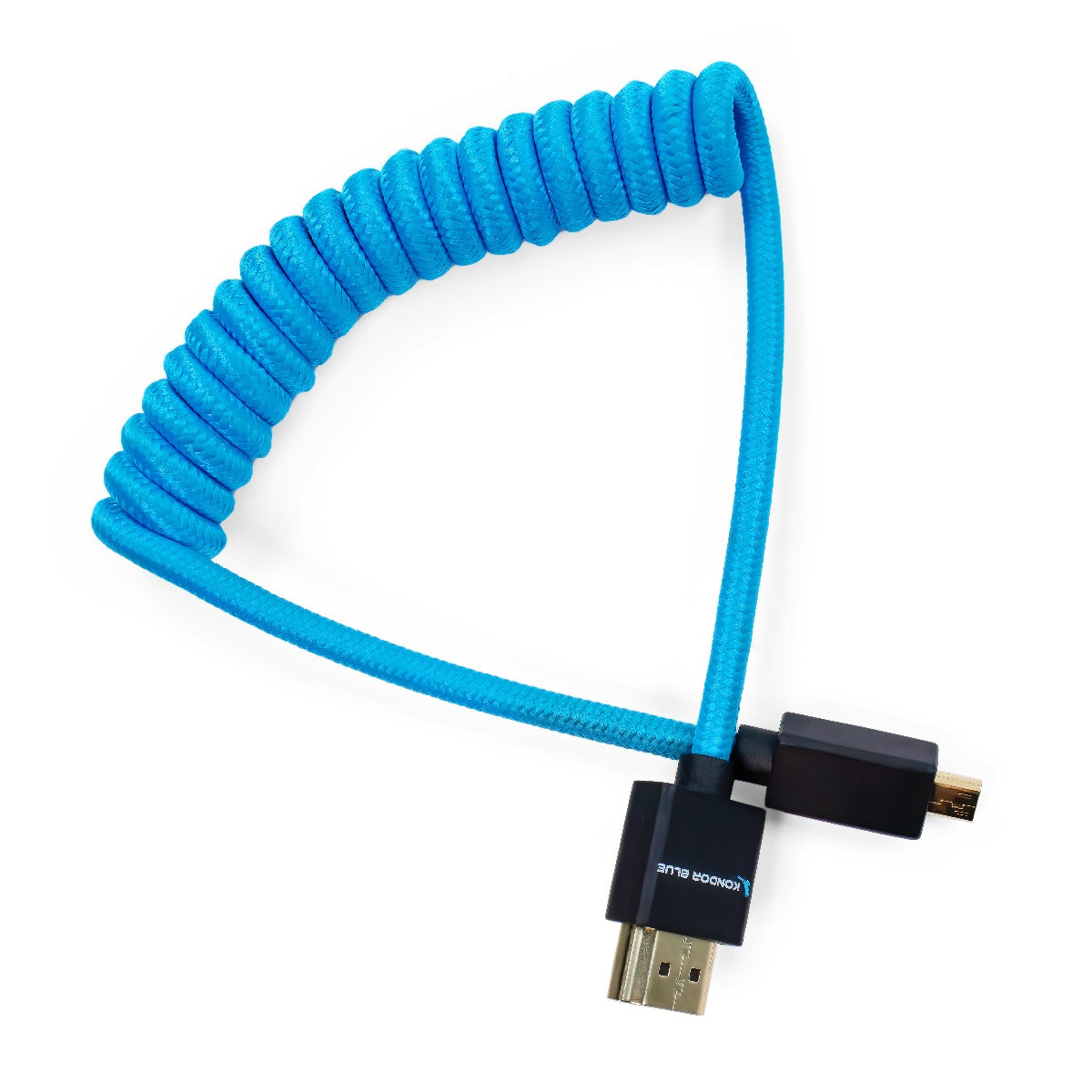 Kondor Blue Coiled Micro HDMI to Full HDMI (12-24)