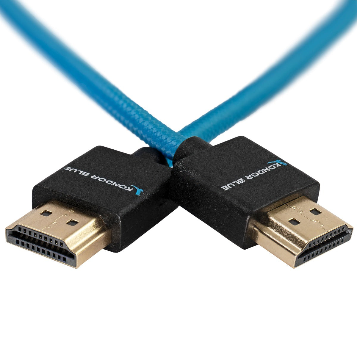 Kondor Blue HDMI to HDMI 16 Thin Braided Cable for on Camera Monitors