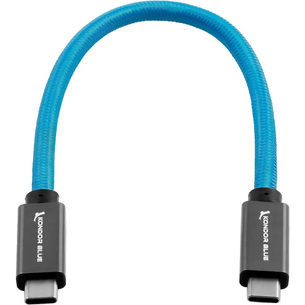 Kondor Blue USB C to USB C High Speed Cable for Samsung T5 T7 SSD Recording