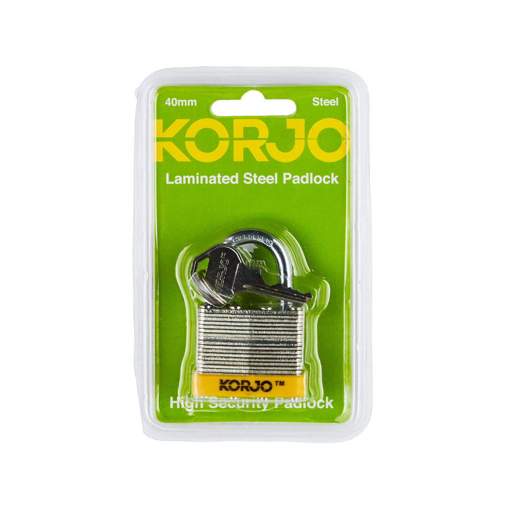 Korjo Lock Keyed 40mm - Steel