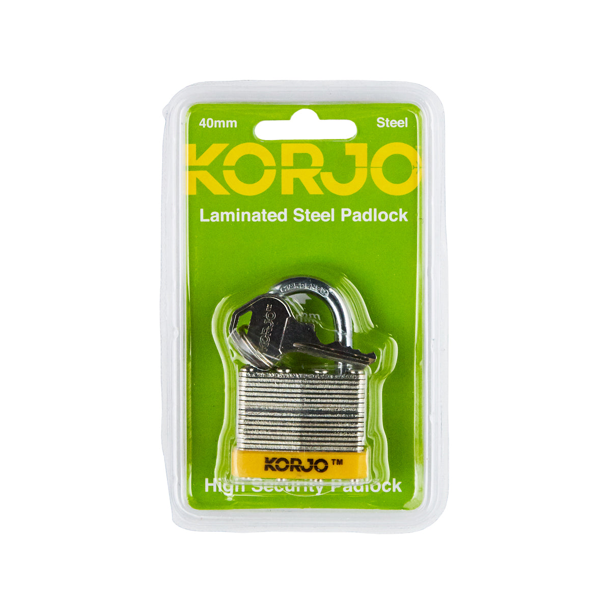 Korjo Lock Keyed 40mm - Steel