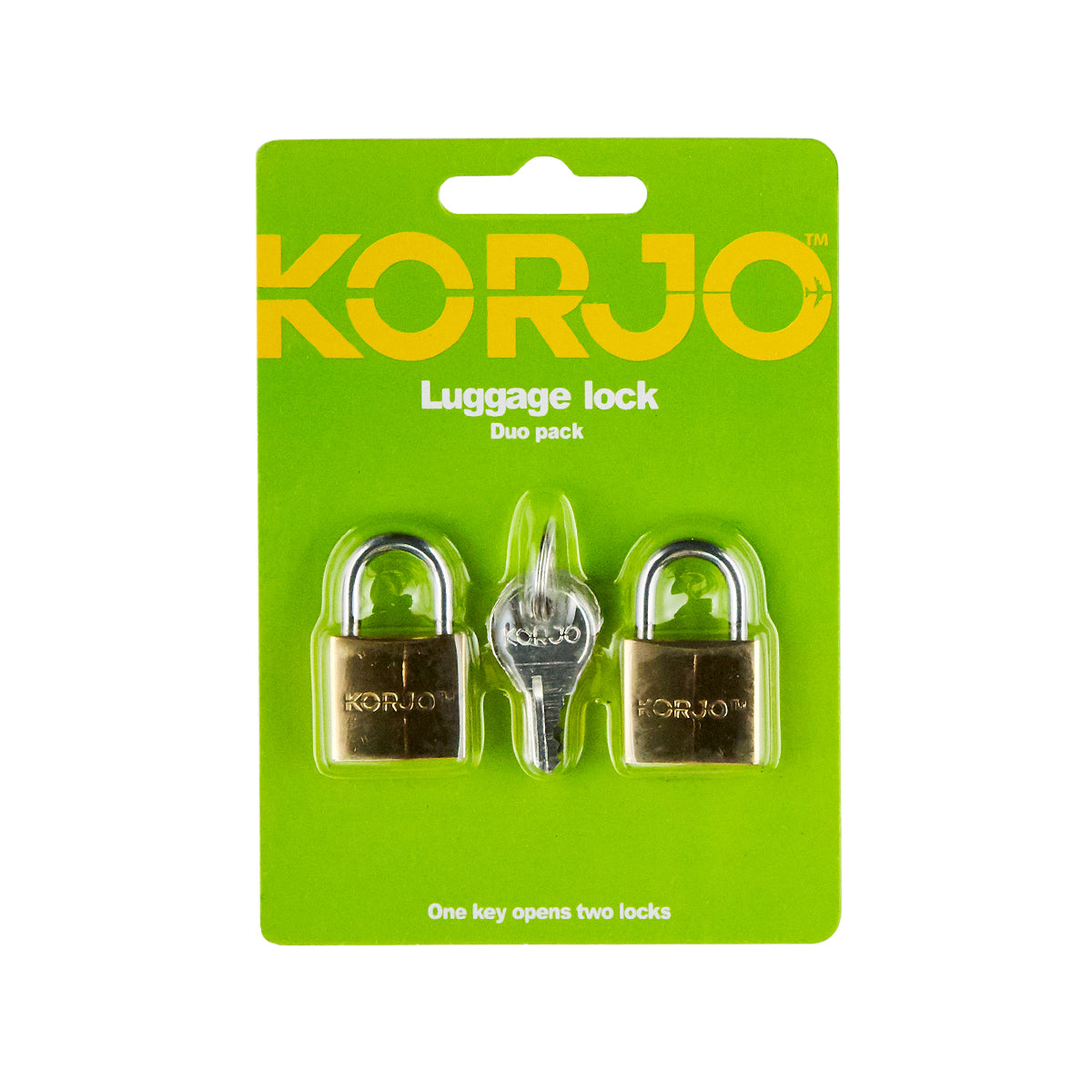 Korjo Luggage Lock Keyed 20mm - Duo Pack