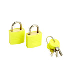 Korjo Luggage Lock Keyed 20mm - Colour (2 Pk)