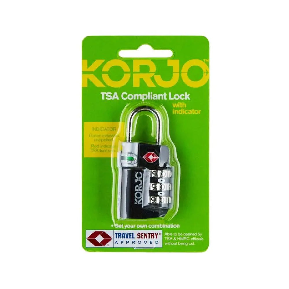 Korjo TSA Compliant Combilock with Indicator