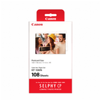 Selphy Postcard Size Ink and Paper Pack KP-108IN