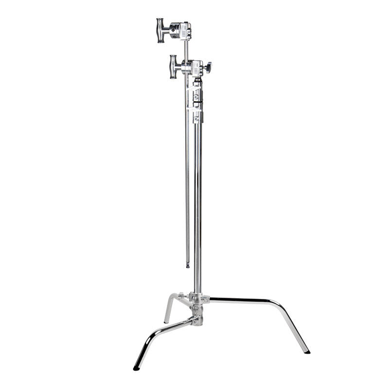 Kupo CL-30MK 30 Silver C-Stand with Sliding Leg & Quick Release - Including Grip & Arm