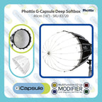 Phottix - G-Capsule Octagon Softbox Kit-Deep 40cm 