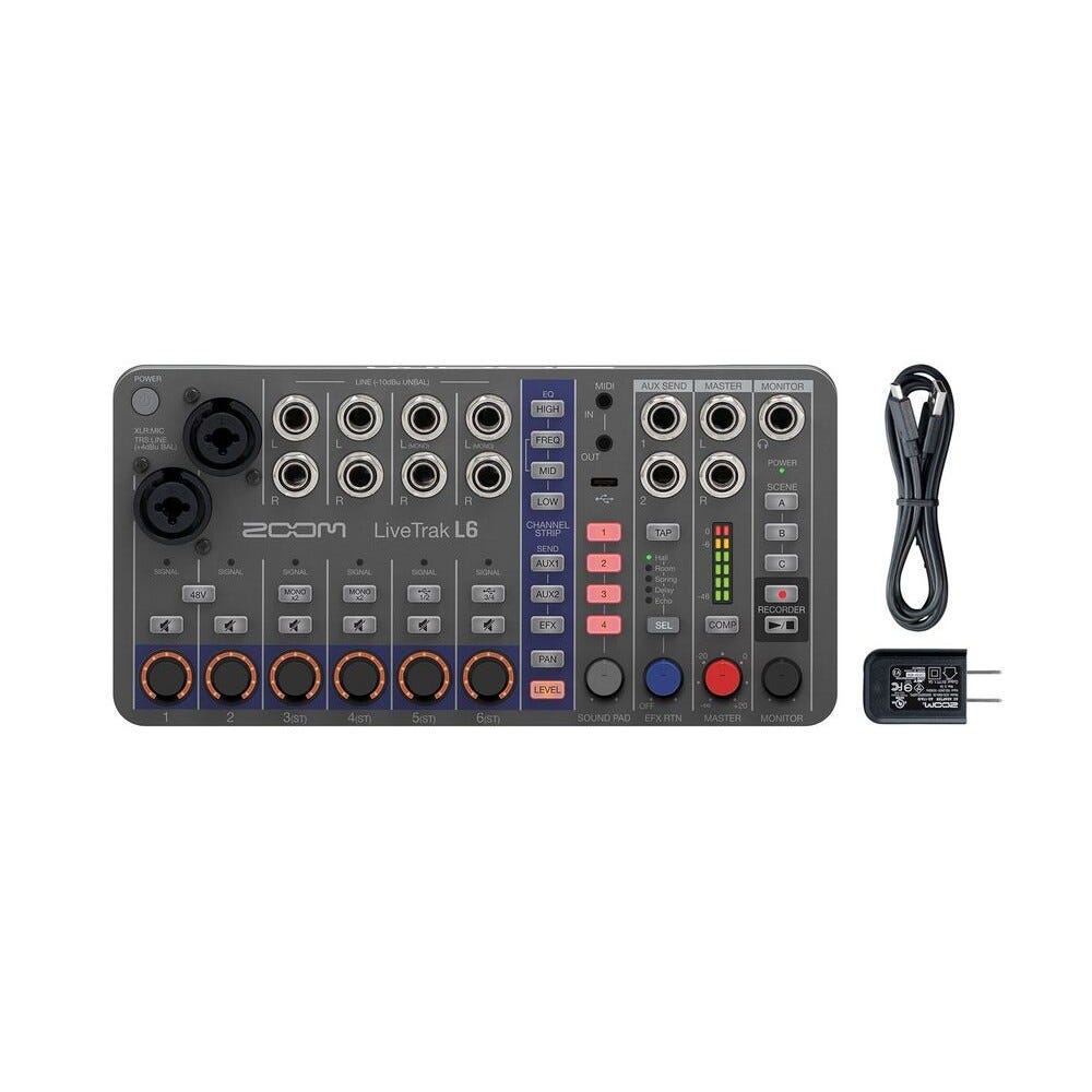 Zoom LiveTrak L6 Multi-Track Mixer and Recorder