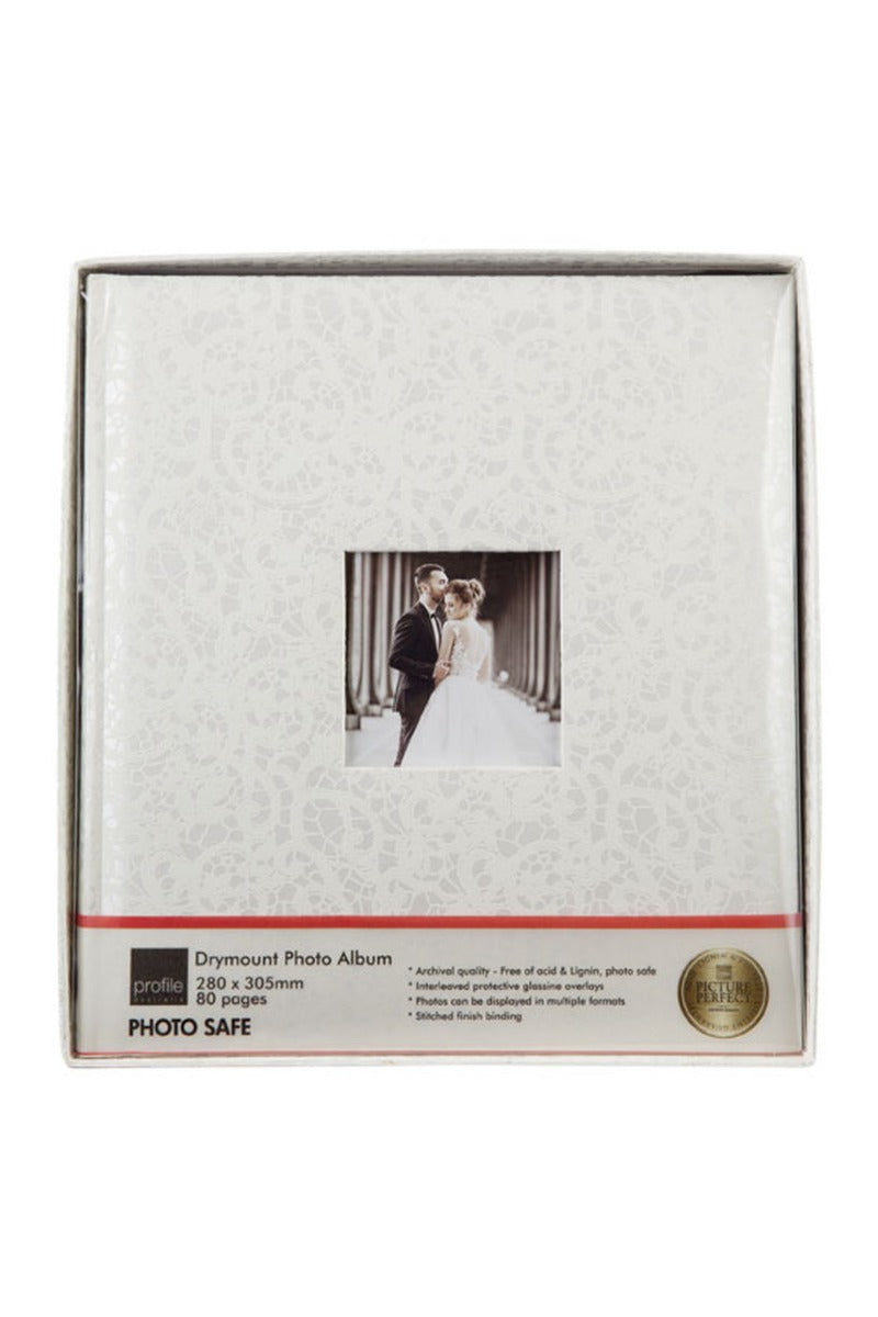 Lace Wedding Dry Mount Album - 280x305