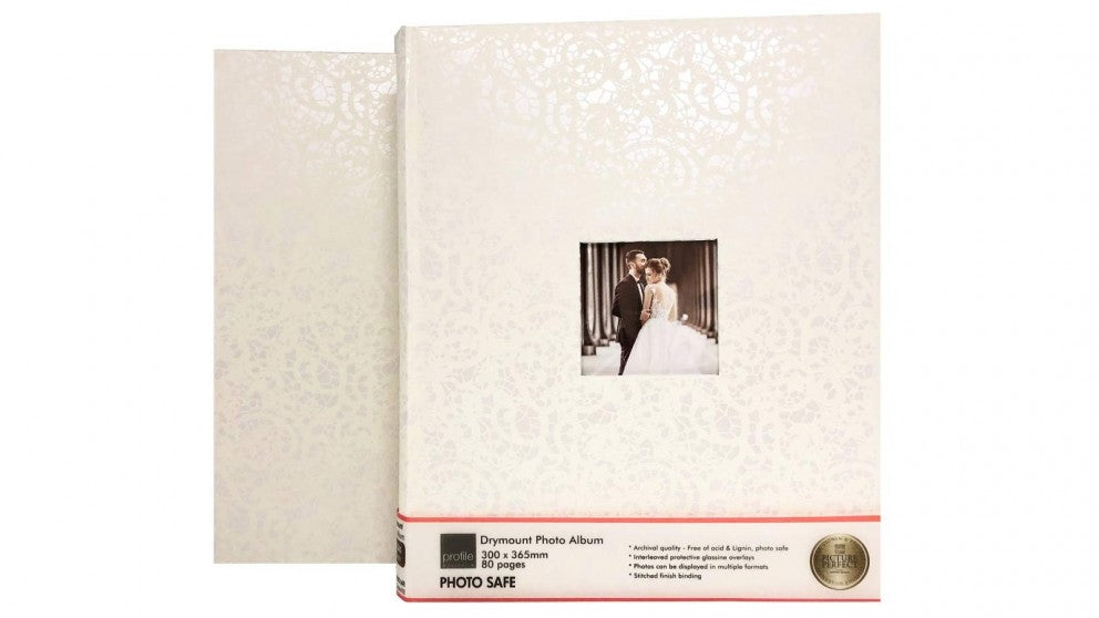 Lace Wedding Dry Mount Album - 300x365