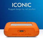 LaCie 2TB Rugged USB 3.1 Gen 1 Type-C External Portable Hard Drive