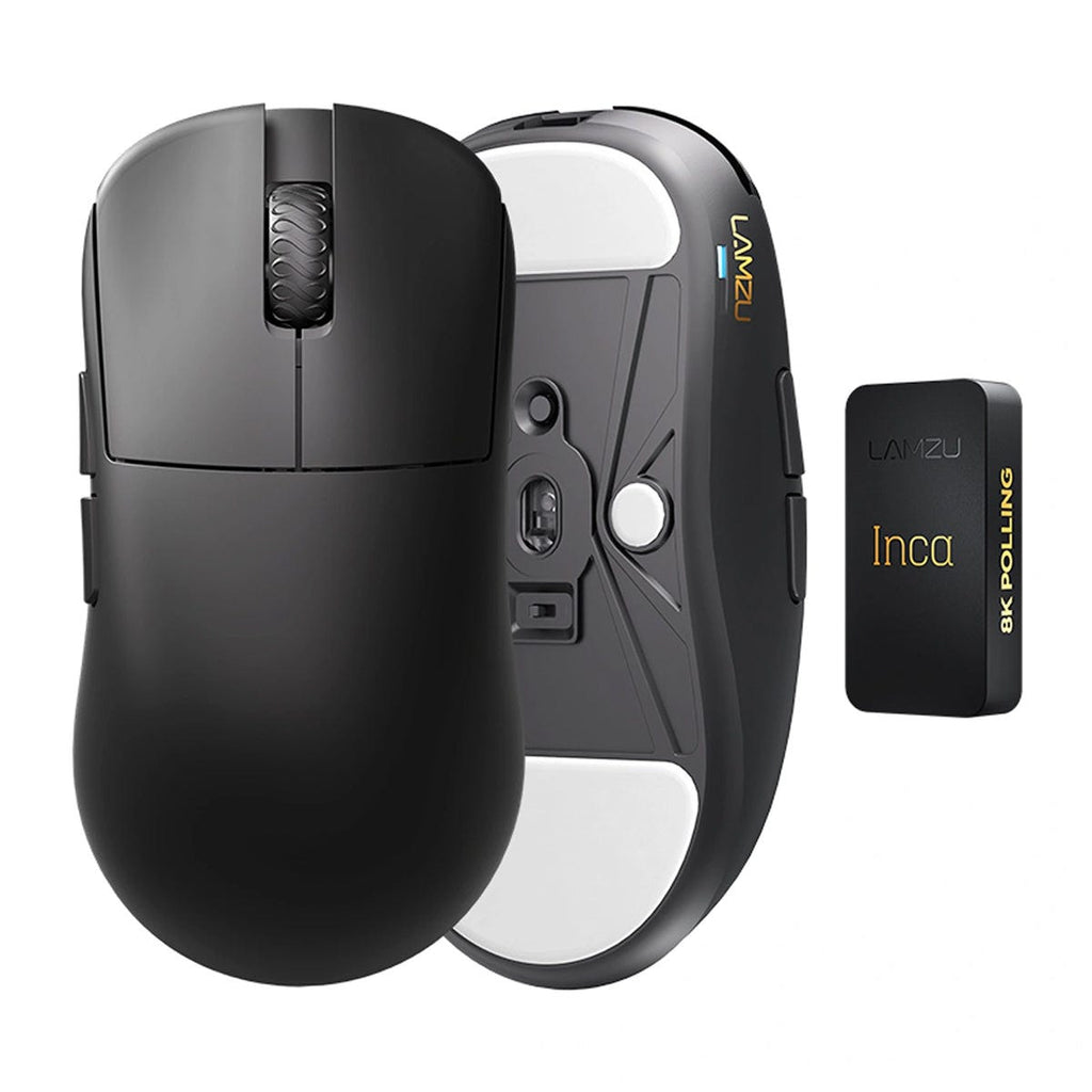 LAMZU INCA 8K Lightweight Dual mode Wireless Gaming Mouse (Black)