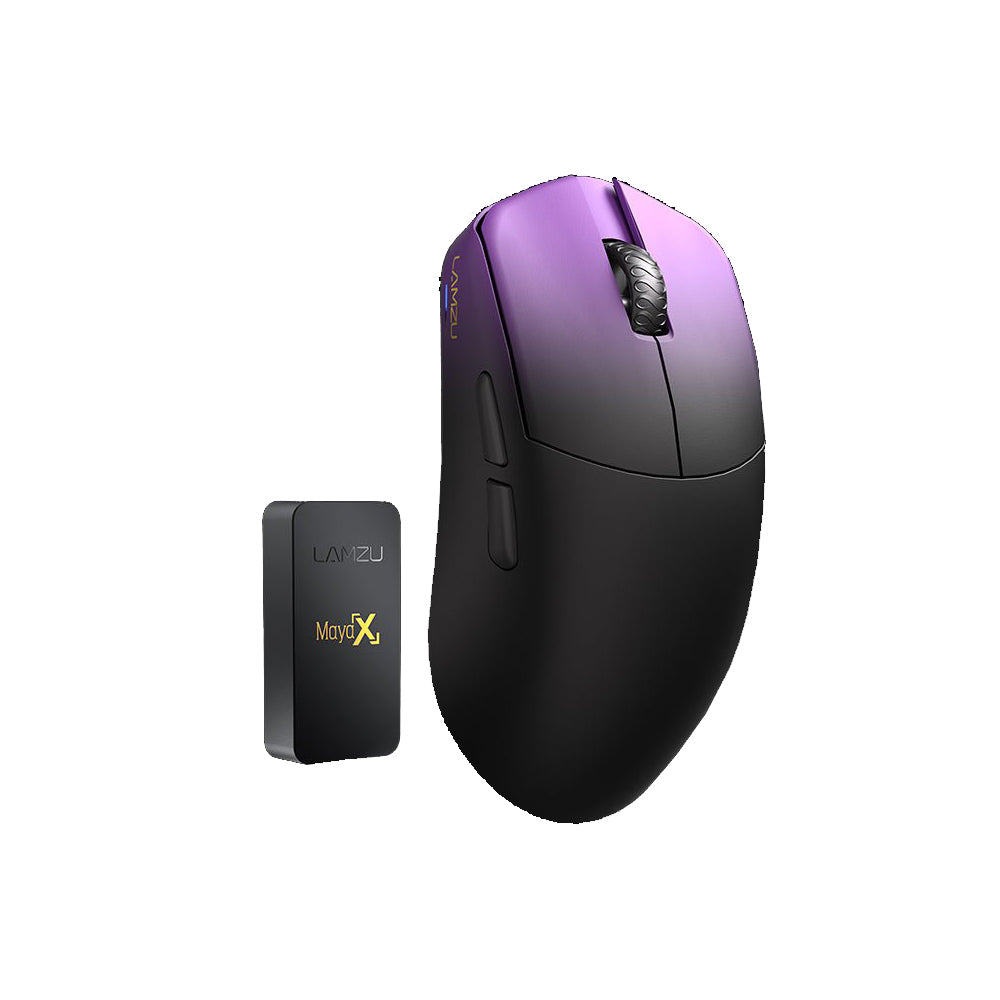 LAMZU MAYA X 8K Lightweight Dual mode Wireless Gaming Mouse (Purple Shadow)