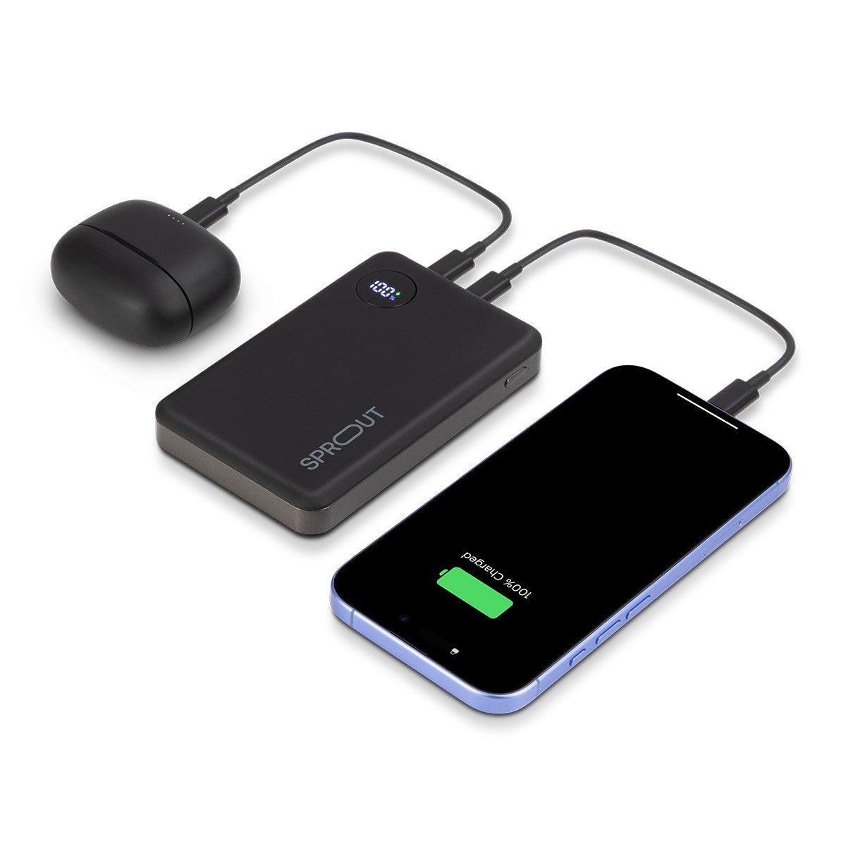 Open Box Sprout 10K PowerBank - SPB10000BK (Black)