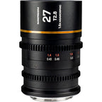 Laowa Nanomorph 27mm T2.8 1.5X S35 Anamorphic Lens - Fuji X Mount (Amber)