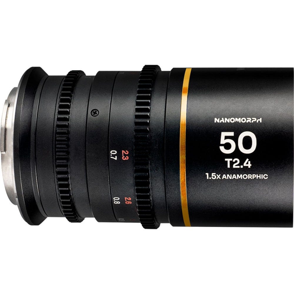  Laowa Nanomorph 50mm T2.4 1.5X S35 Anamorphic Lens - Arri PL (Default) and EF Mount (Amber)