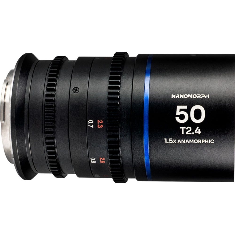 Laowa Nanomorph 50mm T2.4 1.5X S35 Anamorphic Lens - L Mount (Blue)