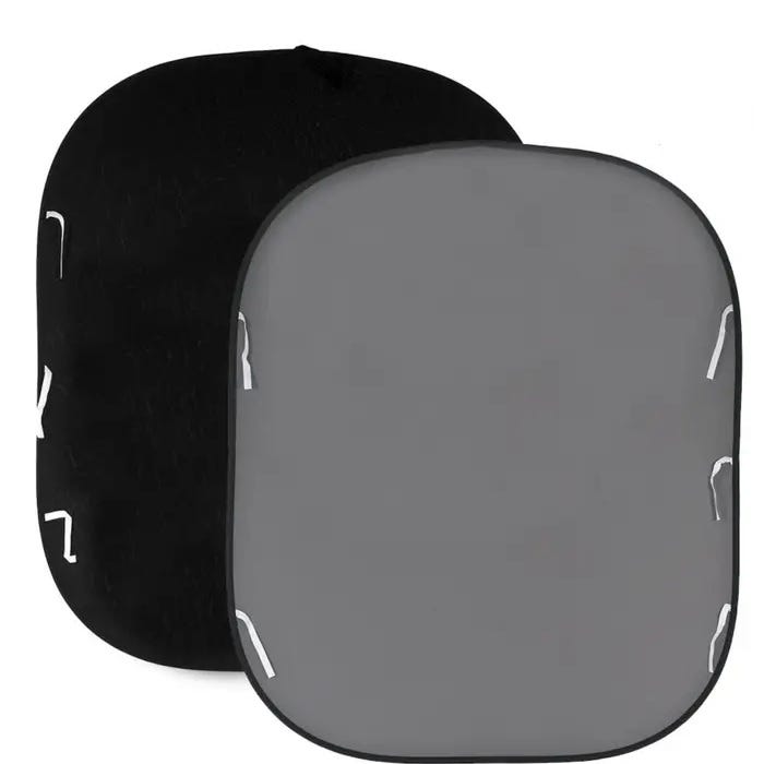 Lastolite BG Collapsible Rev 180x215cm Black Mid Grey
