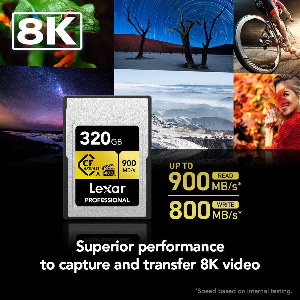 Lexar Professional Gold Series CFexpress Type A Card - 320GB