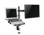 Brateck Economical Double Joint Articulating Monitor Arm with Laptop Holder 13 "-32"