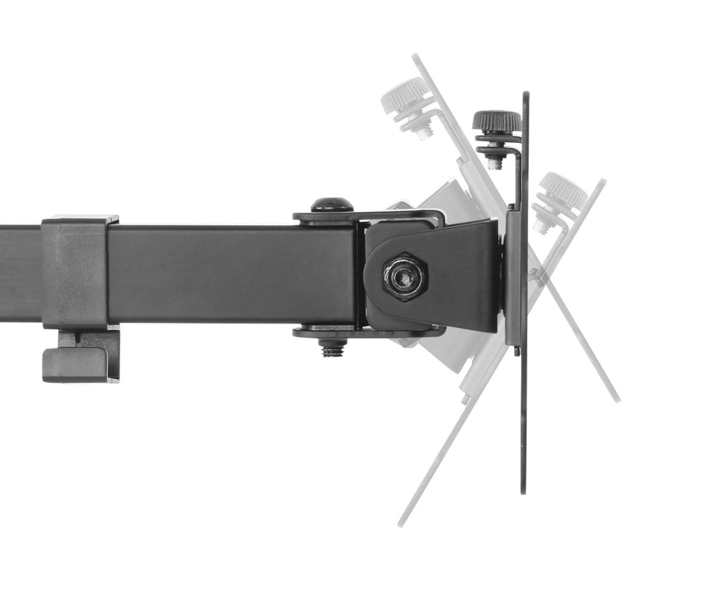 Brateck Economical Double Joint Articulating Monitor Arm with Laptop Holder 13 "-32"