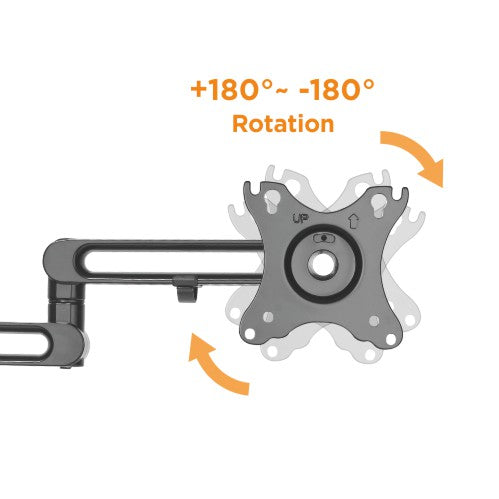 Brateck Dual Monitor Premium Aluminum Articulating Monitor Arm