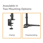 Brateck Dual Monitor Premium Aluminum Articulating Monitor Arm