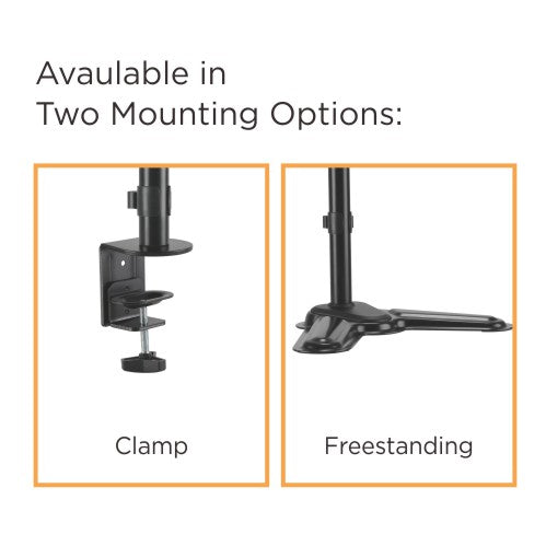 Brateck Dual Monitor Premium Aluminum Articulating Monitor Arm