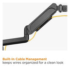 Brateck Triple Monitors Pole-Mounted Gas Spring Monitor Arm