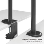 Brateck Steel Monitor Arm With Laptop Tray