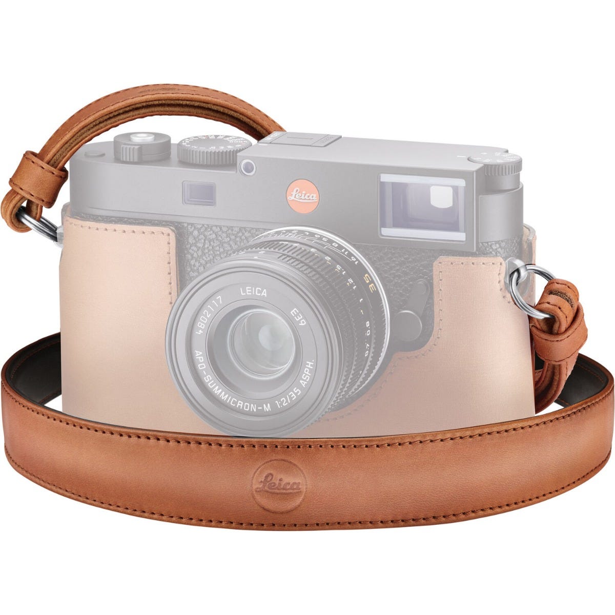 Leica Carry strap leather M11, cognac