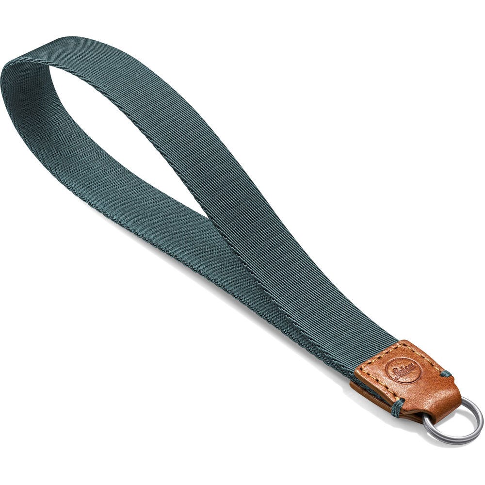Leica Leather Wrist Strap - Cognac Petrol
