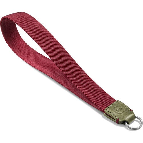 Leica Leather Wrist Strap - Olive Burgundy
