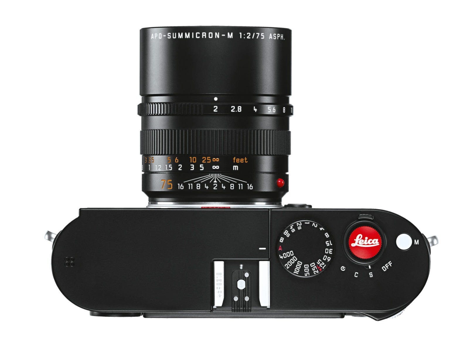 Leica Soft Release Button "LEICA" 8mm Red