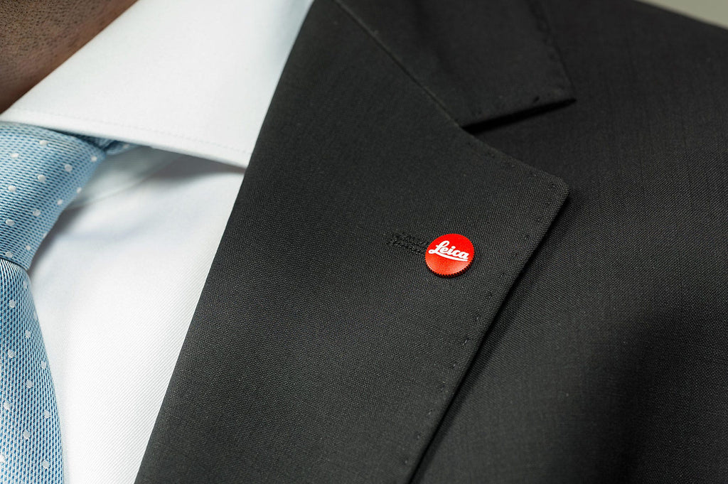 Leica Soft Release Button "LEICA" 8mm Red