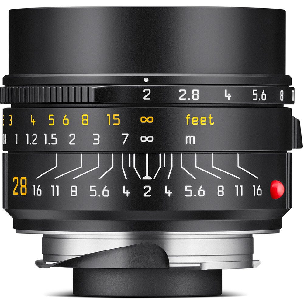 Leica Summicron-M 28mm f/2 ASPH black New