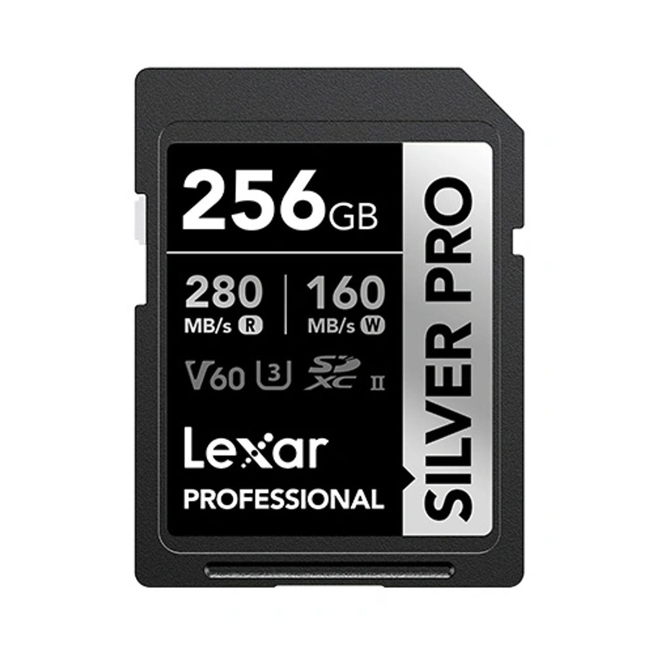 Lexar 256GB Professional SILVER PRO SDXC UHS-II Card