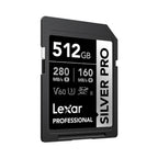 Lexar 512GB Professional SILVER PRO SDXC UHS-II Card