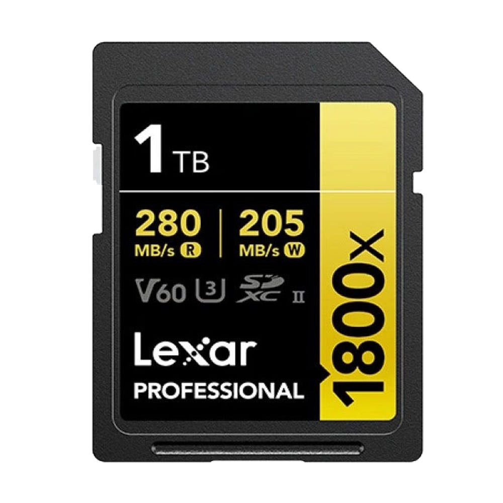 Lexar 1TB Professional GOLD 1800X SDXC UHS-II SD Card