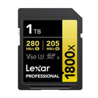 Lexar 1TB Professional GOLD 1800X SDXC UHS-II SD Card