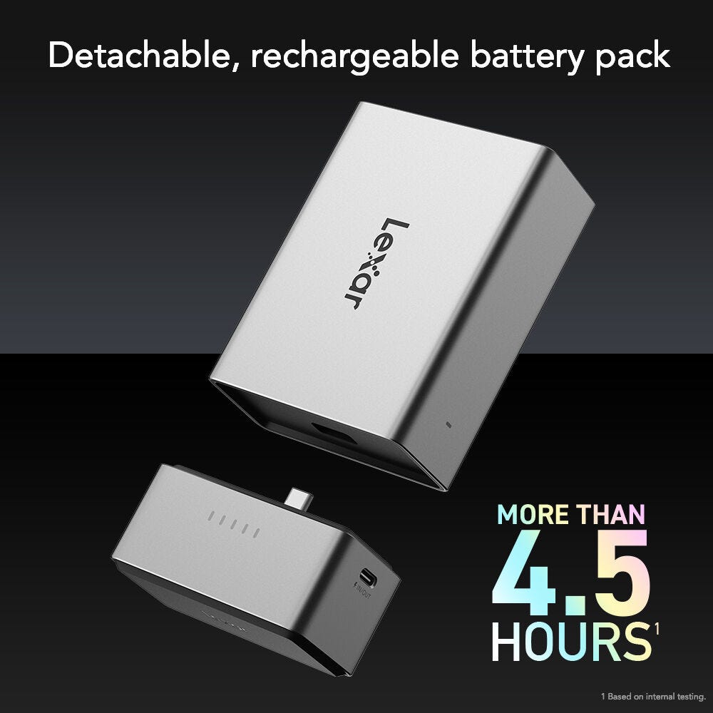 Lexar Professional Workflow Go Power Bank 5000mAh detachable battery