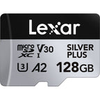 Lexar Professional Silver Plus MicroSDXC Card - 128GB
