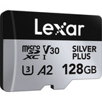 Lexar Professional Silver Plus MicroSDXC Card - 128GB