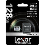 Lexar Professional Silver Plus MicroSDXC Card - 128GB