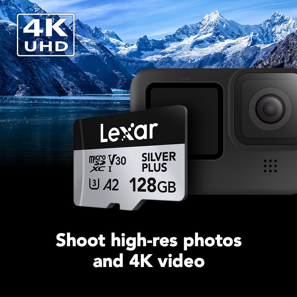 Lexar Professional Silver Plus MicroSDXC Card - 128GB