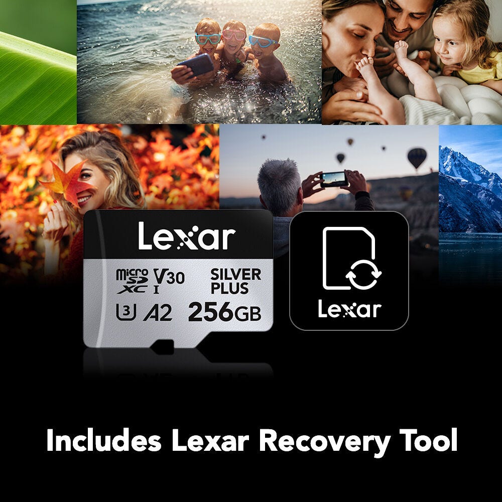 Lexar Professional Silver Plus MicroSDXC Card - 256GB