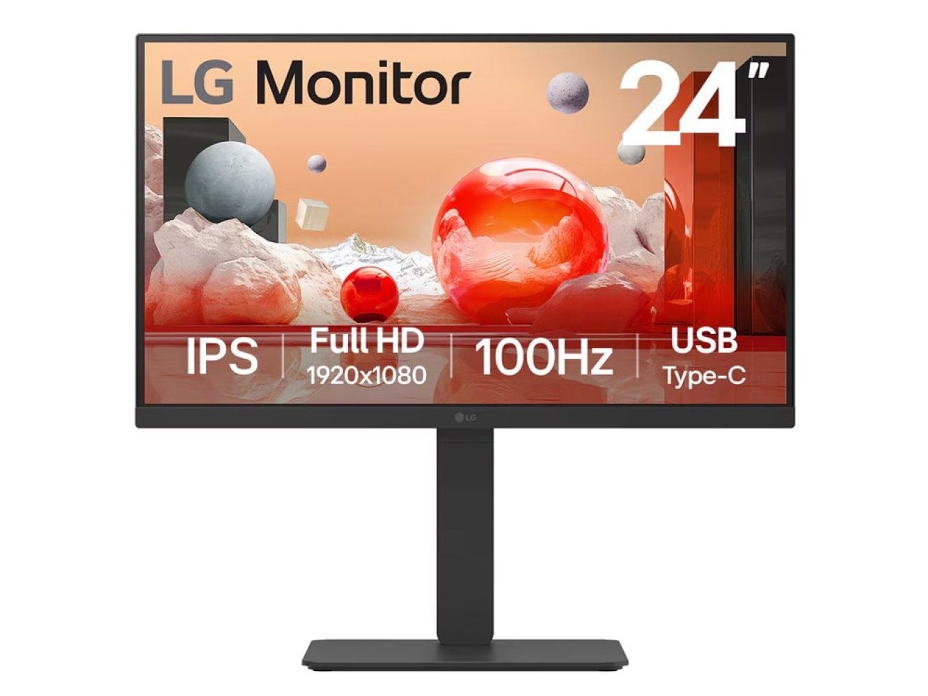 LG 24BA750-B 24" FHD 100Hz IPS Business Monitor with Type-C 65W