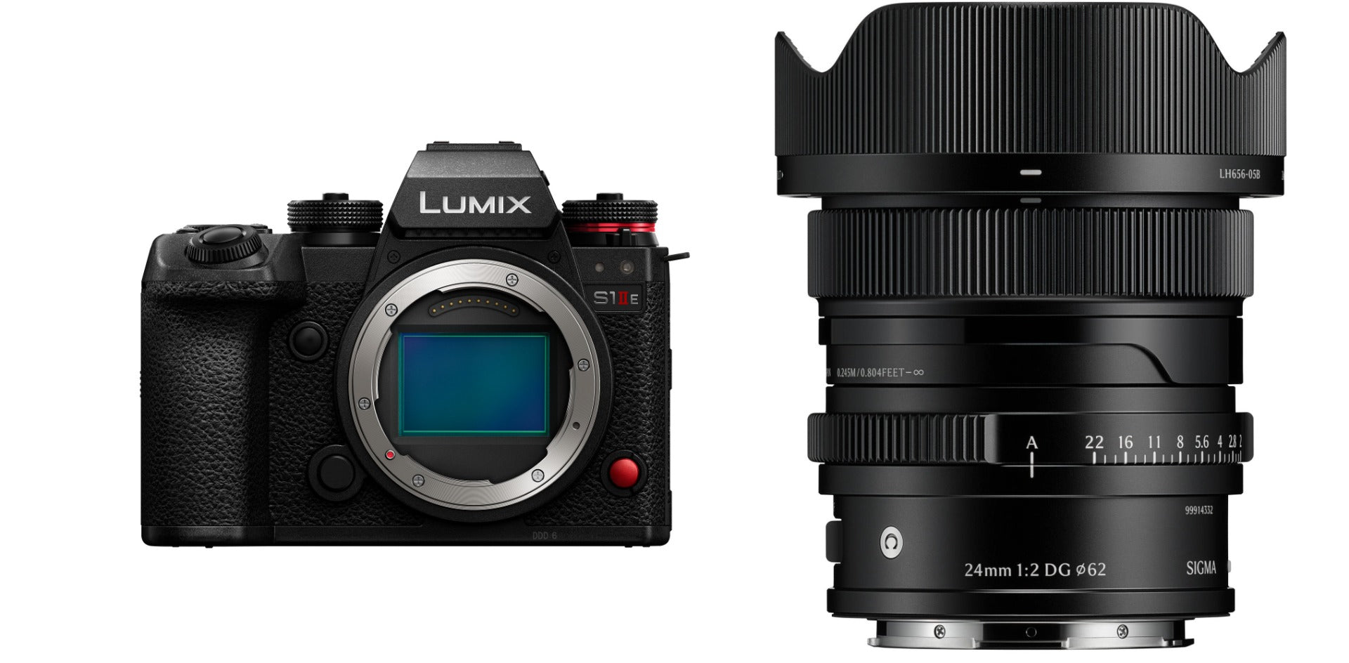 Panasonic LUMIX S1 II E w/ Sigma 24mm f/2 Contemporary Lens (Black)