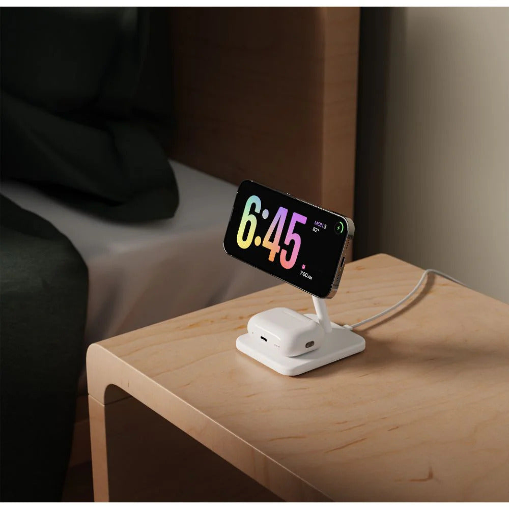 Twelve South HiRise 2 Deluxe 2-in-1 Qi2 Charger (White)