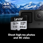 Lexar Professional Silver Plus MicroSDXC Card - 64GB